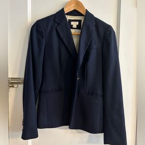 J crew women’s 2 blue blazer gold buttons